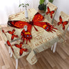 Image of Flying Butterfly Waterproof Rectangular Dinner Tablecloth