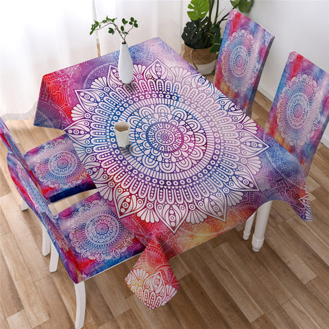 Mandala Bohemian Decoration Waterproof Rectangular Dinner Tablecloth