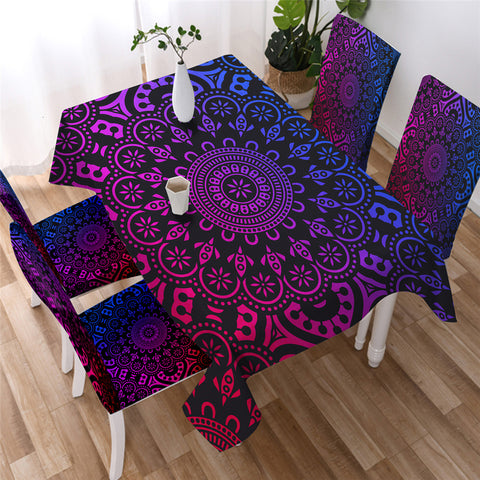 Mandala Bohemian Decoration Waterproof Rectangular Dinner Tablecloth