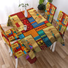 Image of African Egyptian Geometric Ethnic Waterproof Rectangular Dinner Tablecloth