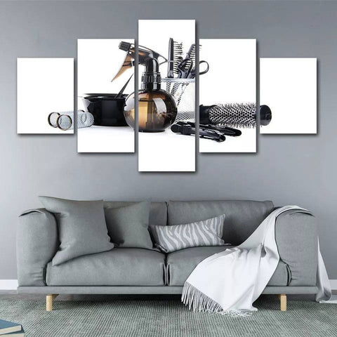 Hair Salon Set Wall Art Decor Canvas Printing