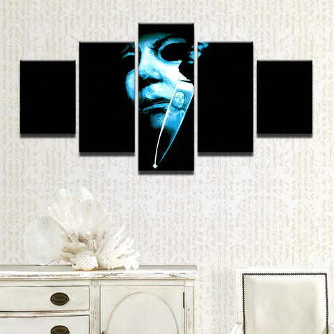 Halloween Horror Movie Michael Myers Wall Art Decor Canvas Printing