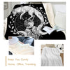 Image of Moon Child By Pixie Cold Art Bed Throw Blankets Wolf Galaxy Plush Bedspread