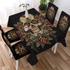 Image of Skull Gothic Waterproof Rectangular Dinner Tablecloth