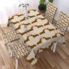 Image of Dachshund Dog Lover Waterproof Rectangular Dinner Tablecloth