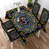 Image of Mandala by Brizbazaar Mysterious Universe Gemstone Waterproof Rectangular Dinner Tablecloth