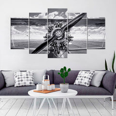 Historical Airplane Runway Wall Art Decor Canvas Printing