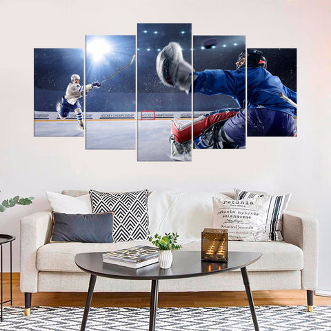 Hockey Sportsmen Wall Art Decor Canvas Printing