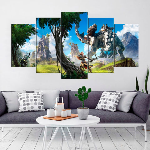 Horizon Zero Dawn The Frozen Wild Wall Art Decor Canvas Printing