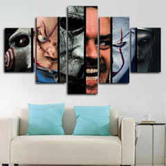 Horror Movie Scary Character Wall Art Decor Canvas Printing