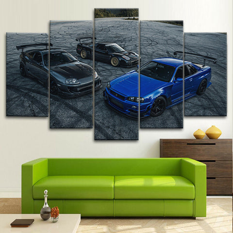 JDM NSX Nissan Skyline Toyota Supra Wall Art Decor Canvas Printing