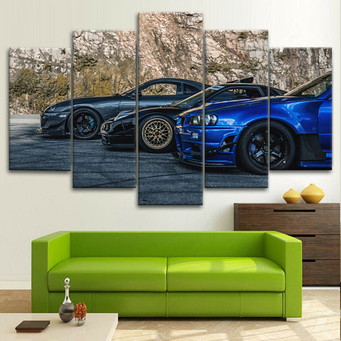 JDM Nissan Skyline NSX Toyota Supra Wall Art Decor Canvas Printing