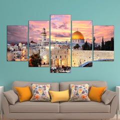 Jerusalem Sunset Wall Art Decor Canvas Printing