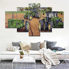 John Deere Farm Tractors Agriculture Wall Art Decor Canvas Printing