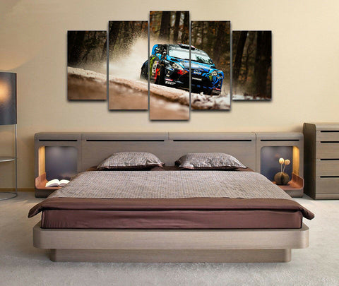 Ken Block Fiesta Hoonigan Gymkhana Wall Art Decor Canvas Printing