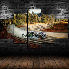 Ken Block Hoonicorn Mustang Drift Wall Art Decor Canvas Printing