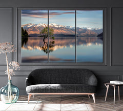 Lake Wanaka Tree New Zealand Wall Art Decor Canvas Printing