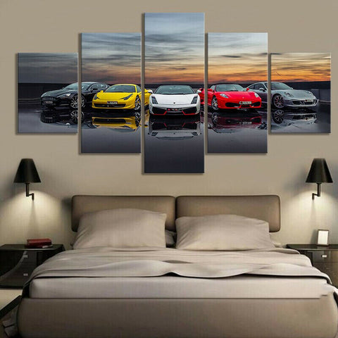 Lamborghini Ferrari Sport Car Wall Art Decor Canvas Printing