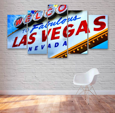 Las Vegas Sign Wall Art Decor Canvas Printing