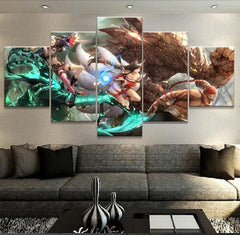 League Of Legends Full Squad Wall Art Decor Canvas Printing