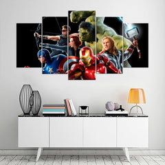 Marvel Avengers Hulk Iron Man Marvel Superheroes Wall Art Decor Canvas Printing