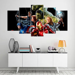 Marvel Avengers Hulk Iron Man Marvel Superheroes Wall Art Decor Canvas Printing