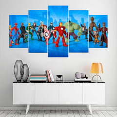 Marvel Hulk Captain America Iron Man Wall Art Decor Canvas Printing