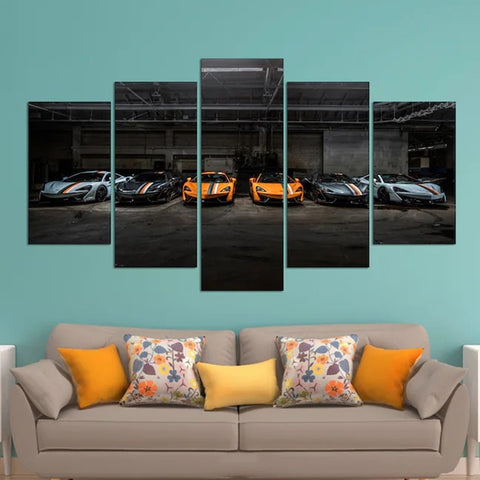 Mclaren Collection Sports Car Wall Art Decor Canvas Printing