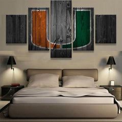 Miami Hurricanes Wall Art Decor Canvas Printing