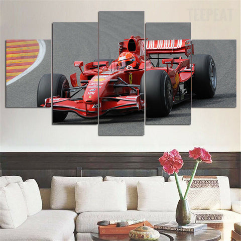 Michael Schumacher F1 Ferrari Wall Art Decor Canvas Printing