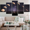 Image of Moon Night Lunar Eclipse Wall Art Decor Canvas Printing