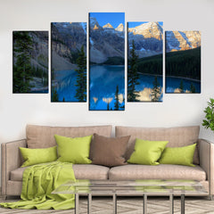 Moraine Lake - Alberta Canada Wall Art Decor Canvas Printing