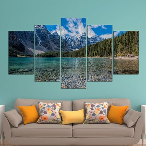 Moraine Lake in Banff National Park Wall Art Decor Canvas Printing