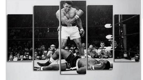 Muhammad Ali Knockout Boxing Cassius Clay Wall Art Decor Canvas Printing