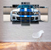 Image of Muscle Blue Car Wall Art Decor Canvas Printing