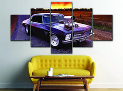 Muscle Vintage Car Wall Art Decor Canvas Printing