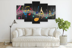 Musical Notes Music Lovers Wall Art Decor Canvas Printing