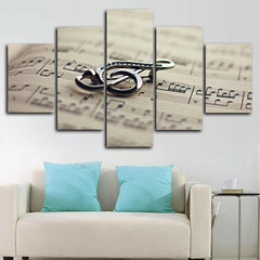 Musical Notes Music Wall Art Decor Canvas Printing