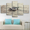 Image of Musical Notes Music Wall Art Decor Canvas Printing