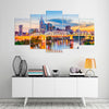 Image of Nashville Tennessee Skyline Cityscape Wall Art Decor Canvas Printing