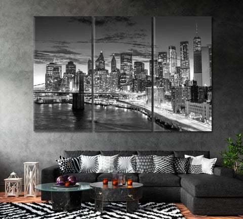 New York City Sky line Wall Art Decor Canvas Printing