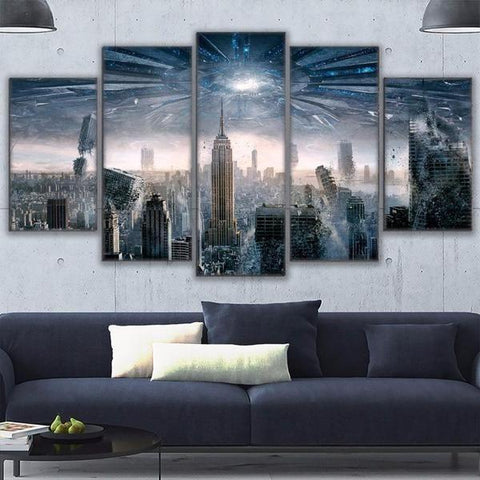 New York In A Movie Scene Wall Art Decor Canvas Printing