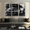 Image of Nissan Skyline Car Black-White Wall Art Decor Canvas Printing