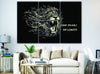 Image of No Fears No Limits Lion Inspirational Wall Art Decor Canvas Printing