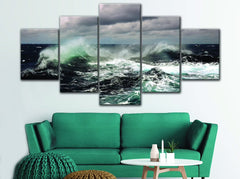 Ocean Storm Wave Wall Art Decor Canvas Printing