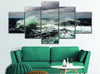 Image of Ocean Storm Wave Wall Art Decor Canvas Printing