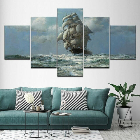 Old Sailing Ship Wall Art Decor Canvas Printing