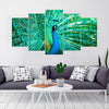 Image of Peacock Wild Life Wall Art Decor Canvas Printing