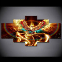 Phoenix Mystical Bird Wall Art Decor Canvas Printing