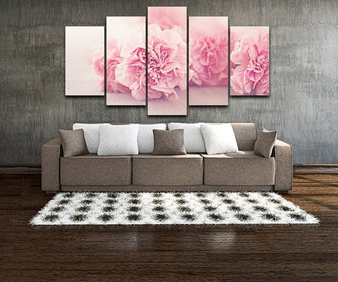 Pink Flower Wall Art Decor Canvas Printing